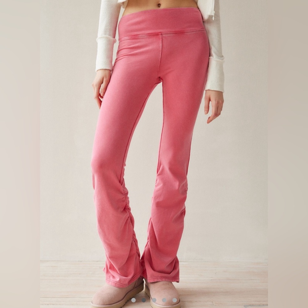 New! Urban Outfitters-Out From Under Sable Ruched Pant, Pink Size Small